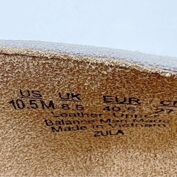 Naturalizer Size 10.5 Grey Gray Leather Suede Open Peep Toe Wedges Pumps Shoes - Picture 12 of 12